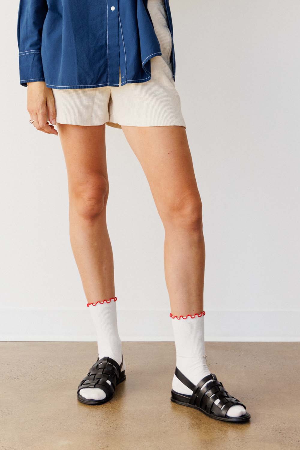 Ruffle Modal Sock